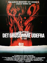 The Thing Movie Poster Print showcasing classic horror art.