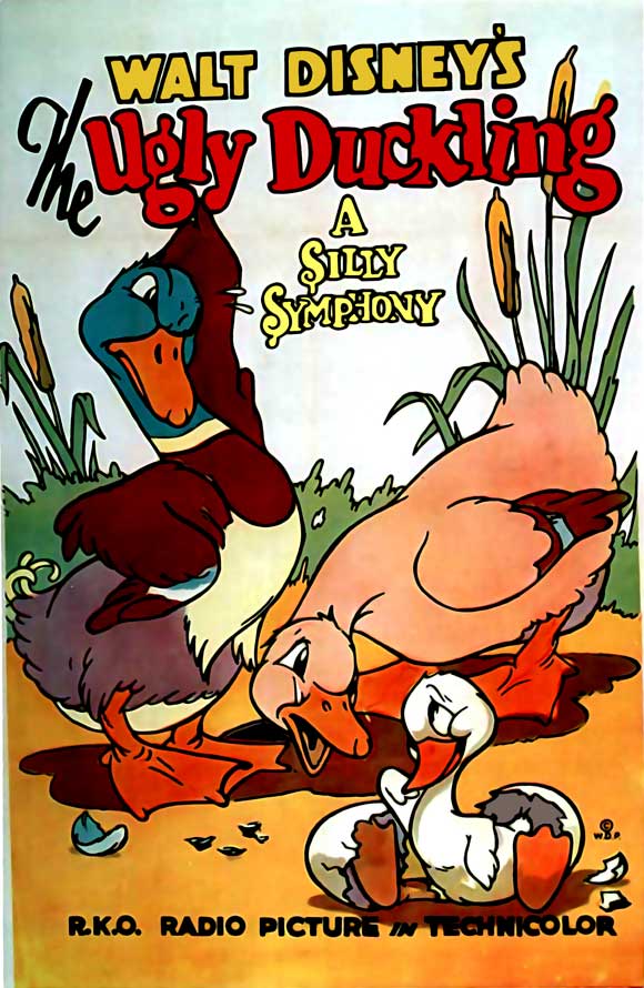 The Ugly Duckling Movie Poster Print showcasing a whimsical design.