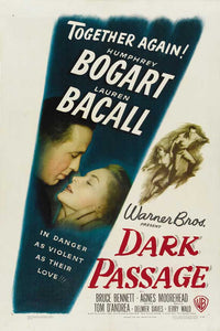 Dark Passage Movie Poster Print showcasing classic cinema artwork.