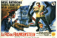 Son of Frankenstein Movie Poster Print showcasing classic horror film art.