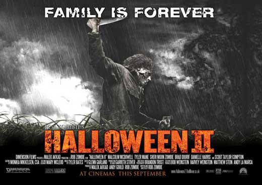 Halloween 2 Movie Poster Print showcasing iconic horror art.