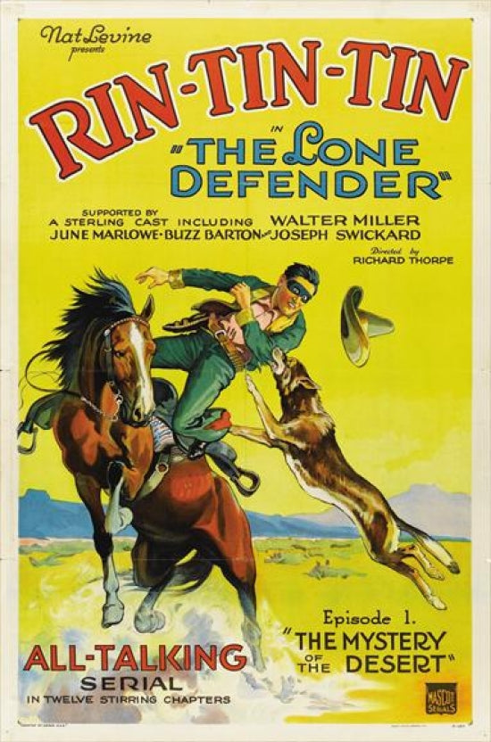 Lone Defender Movie Poster featuring striking cinematic imagery