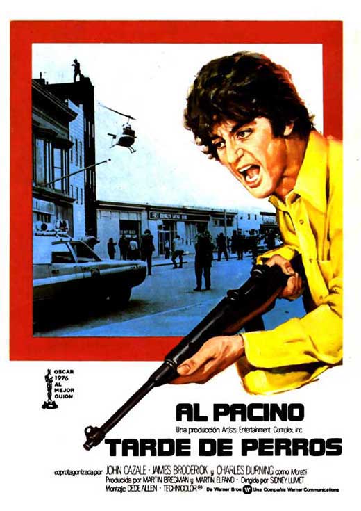 Dog Day Afternoon Movie Poster Print featuring iconic film imagery.