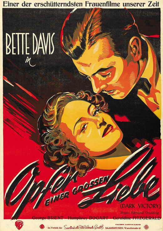 Dark Victory Movie Poster Print featuring classic film imagery.