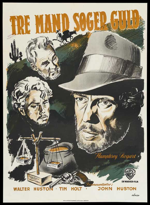 Treasure of the Sierra Madre movie poster print featuring iconic imagery.