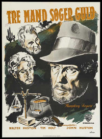 Treasure of the Sierra Madre movie poster print featuring iconic imagery.