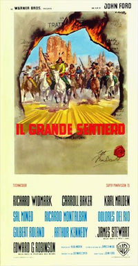 Cheyenne Autumn Movie Poster Print showcasing cinematic art