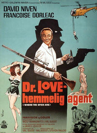 Where the Spies Are Movie Poster Print showcasing a thrilling espionage theme.