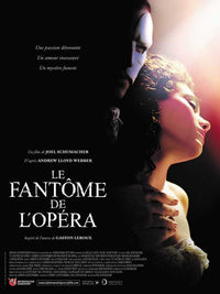 The Phantom of the Opera Movie Poster Print featuring haunting imagery.