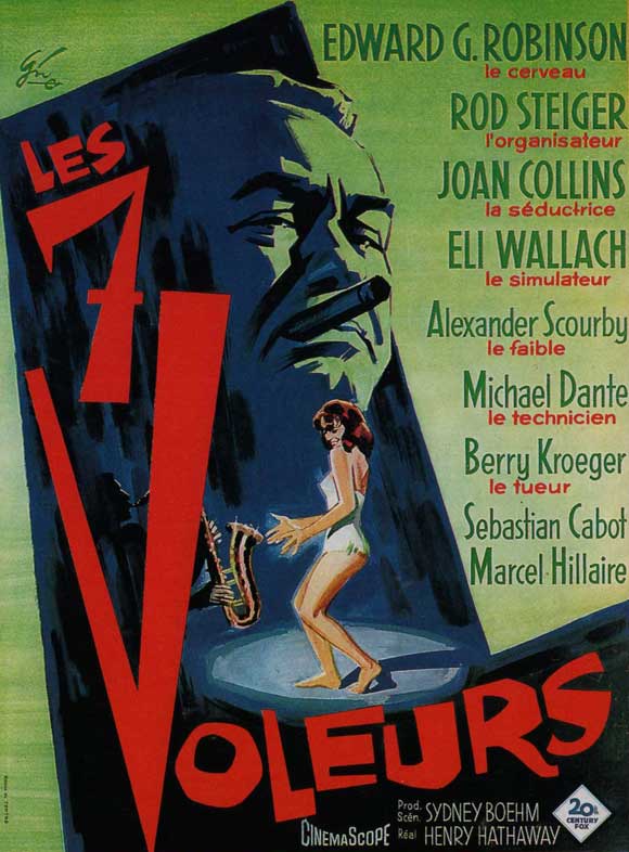 Seven Thieves Movie Poster Print featuring classic film art.
