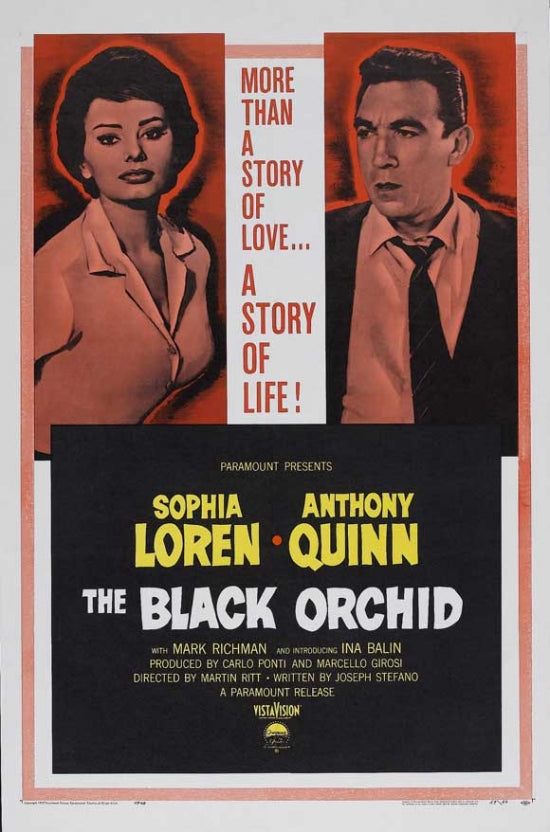 The Black Orchid Movie Poster Print showcasing captivating film art.