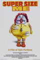 Super Size Me Movie Poster Print showcasing an iconic documentary film.