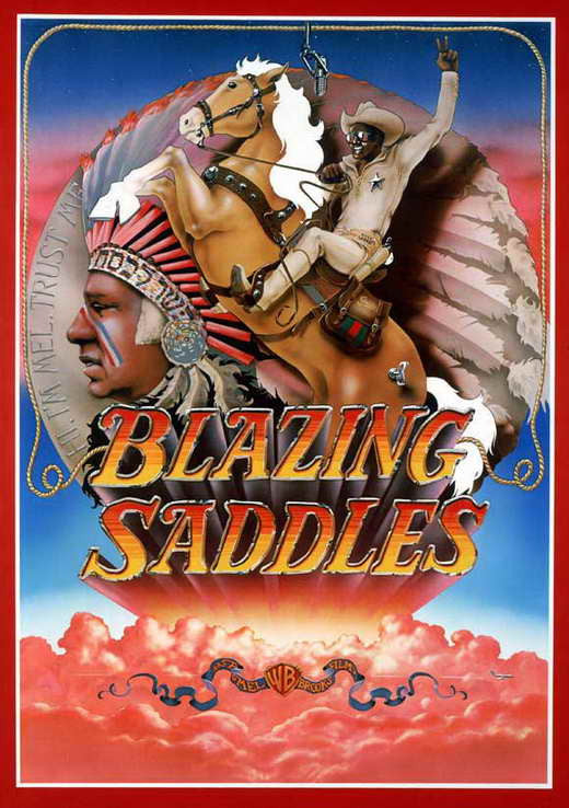 Blazing Saddles Movie Poster Print (27x40) - Classic Comedy Decor