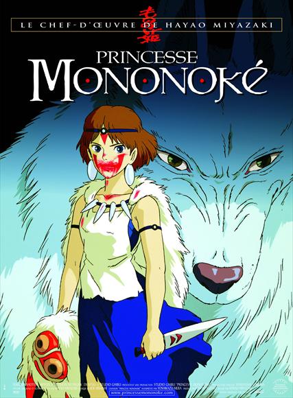 Princess Mononoke Movie Poster Print showcasing vibrant colors and characters