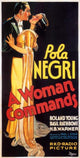A Woman Commands movie poster print showcasing empowerment and resilience.