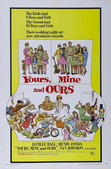 Yours, Mine & Ours Movie Poster Print (11x17)