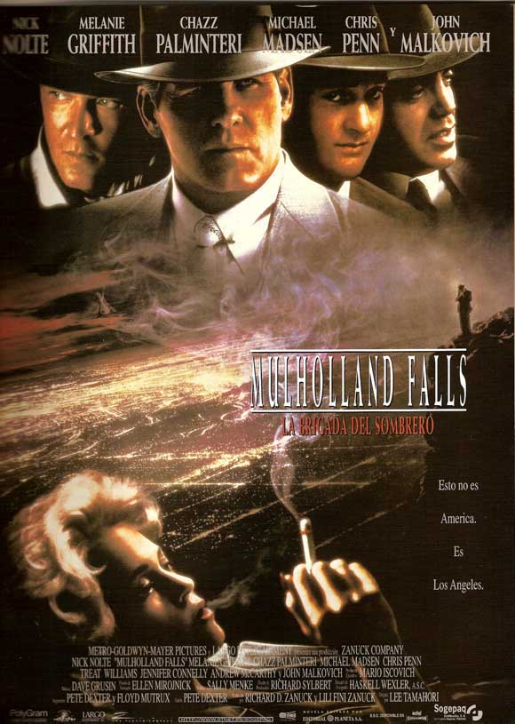 Mulholland Falls Movie Poster Print showcasing classic cinema art.