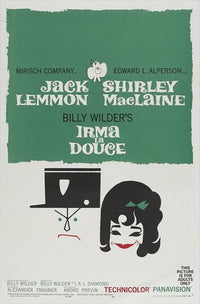 Irma La Douce Movie Poster Print featuring classic film art.