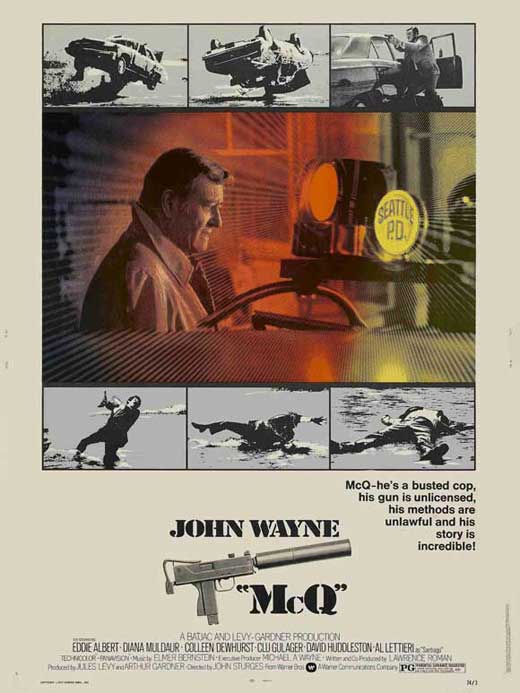 McQ Movie Poster Print showcasing vibrant colors and design.