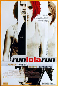 Run Lola Run Movie Poster Print showcasing vibrant imagery from the film.