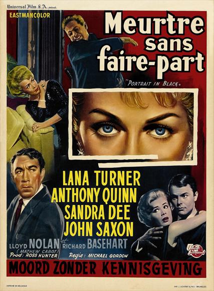 Portrait in Black Movie Poster Print, 27 x 40 inches, high-quality art print