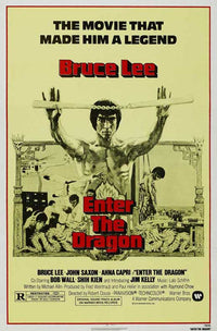 Enter the Dragon Movie Poster Print featuring Bruce Lee.