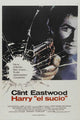 Dirty Harry Movie Poster Print featuring Clint Eastwood in a gritty film scene.