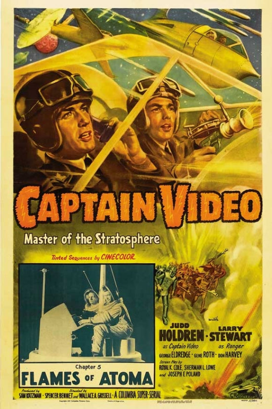 Captain Video Master of the Stratosphere Movie Poster showcasing classic sci-fi adventure.