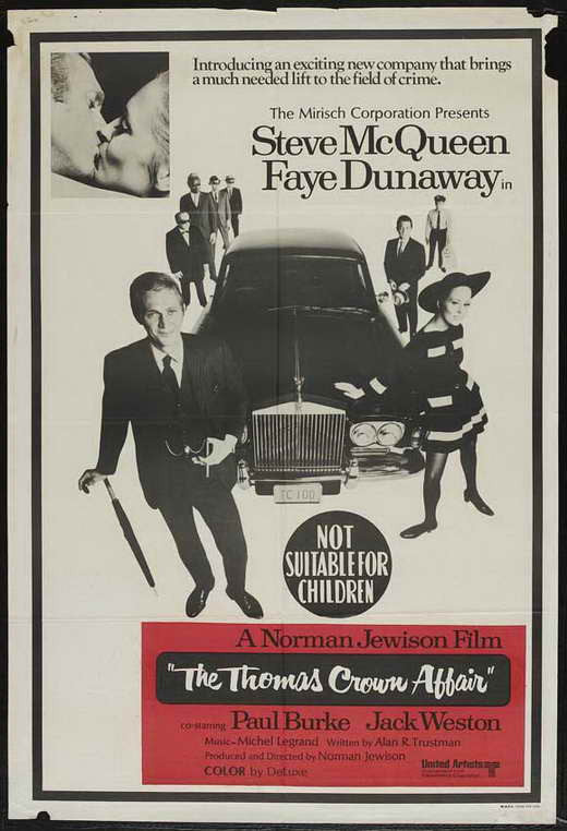 The Thomas Crown Affair Movie Poster Print - 27x40
