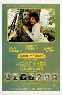 Robin and Marian Movie Poster Print featuring iconic characters from the classic film.