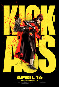Kick-Ass Movie Poster Print showcasing vibrant colors and dynamic imagery.