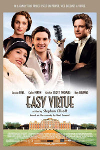 Easy Virtue Movie Poster Print showcasing vibrant colors and design.