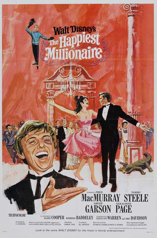The Happiest Millionaire Movie Poster Print (27x40)