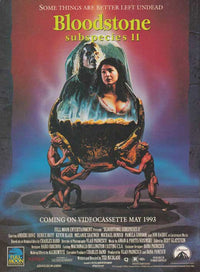 Bloodlust: Subspecies III Movie Poster Print featuring horror film imagery.