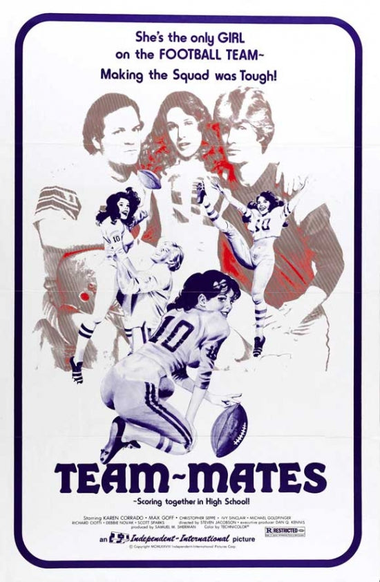Team-Mates Movie Poster Print showcasing sports camaraderie.