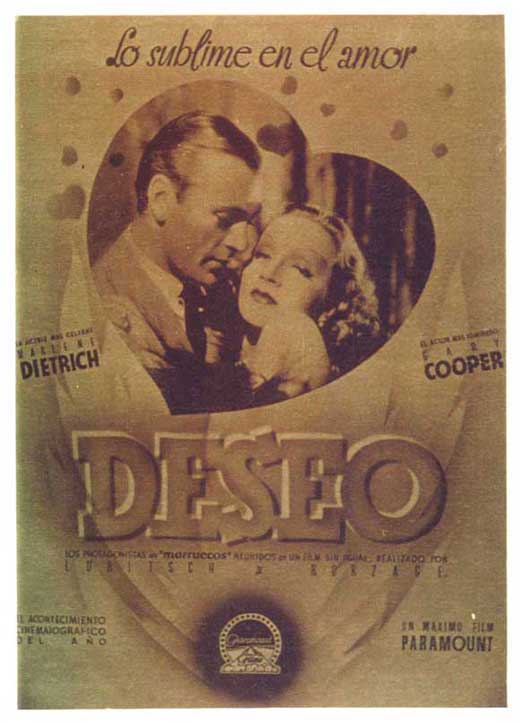 Desire Movie Poster Print showcasing captivating cinematic artwork.