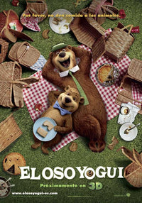 Yogi Bear Movie Poster Print featuring the iconic cartoon character.