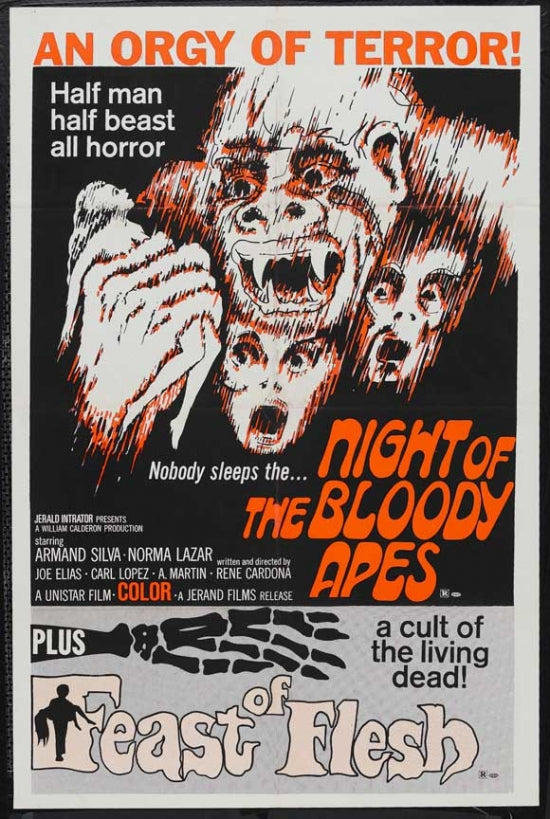 Feast of Flesh Movie Poster Print showcasing horror film artwork.