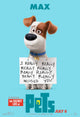 The Secret Life of Pets movie poster print featuring adorable pets in vibrant colors.
