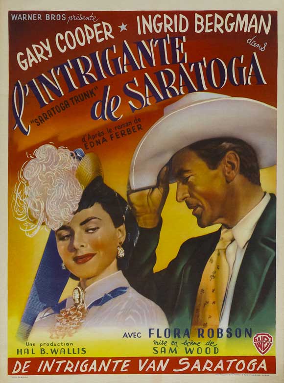 Saratoga Trunk Movie Poster Print showcasing classic film art.