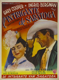 Saratoga Trunk Movie Poster Print showcasing classic film art.