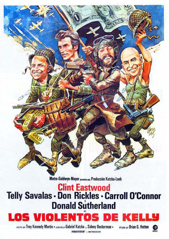 Kelly's Heroes Movie Poster Print showcasing classic comedy.