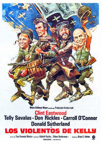 Kelly's Heroes Movie Poster Print showcasing classic comedy.