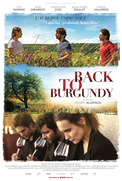 Back to Burgundy Movie Poster Print showcasing the film's scenic landscapes.