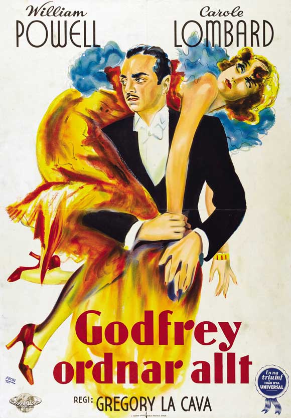 My Man Godfrey Movie Poster Print showcasing classic film art.