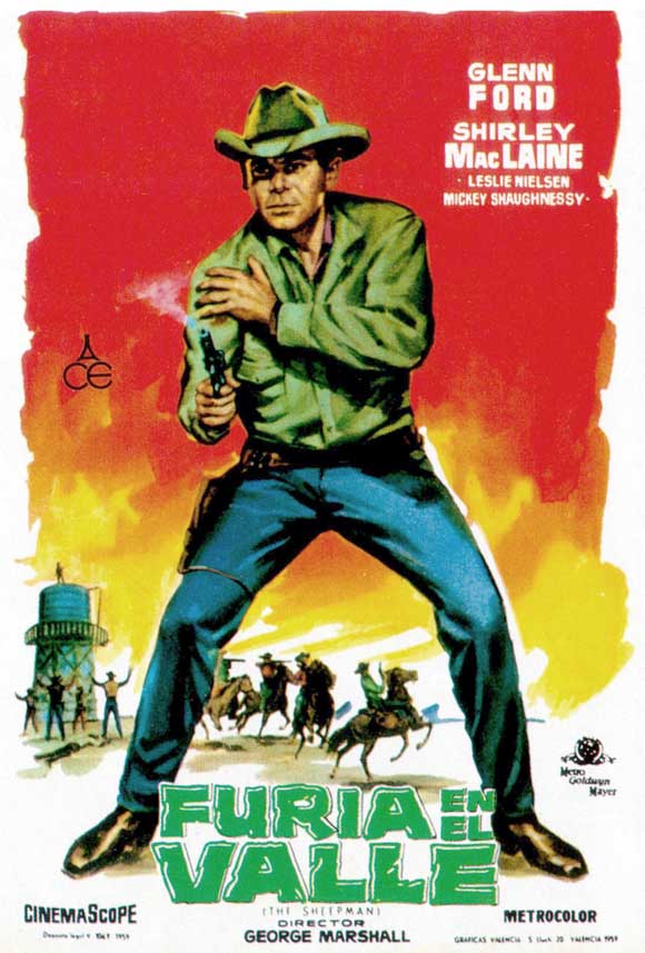 The Sheepman Movie Poster Print showcasing classic Western art.