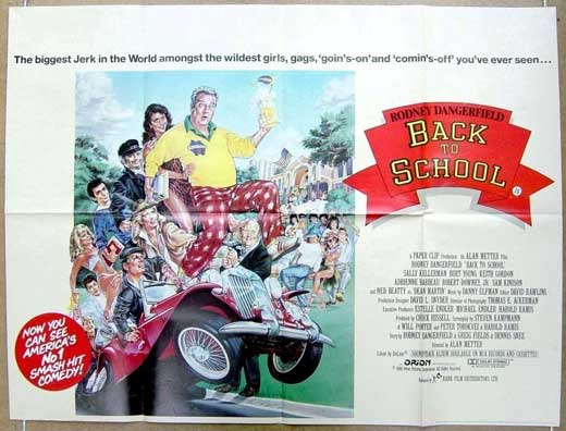 Back to School Movie Poster Print featuring vibrant colors and iconic design.