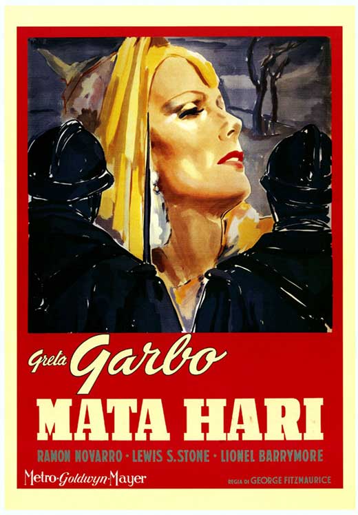 Mata Hari Movie Poster Print showcasing captivating film artwork.