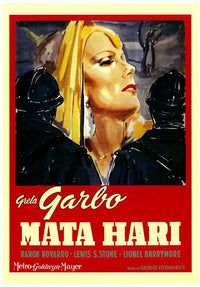 Mata Hari Movie Poster Print showcasing captivating film artwork.