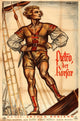 Peter the Pirate Movie Poster Print featuring vibrant adventure art